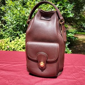 Vintage Coach backpack bucket brown leather EC9992